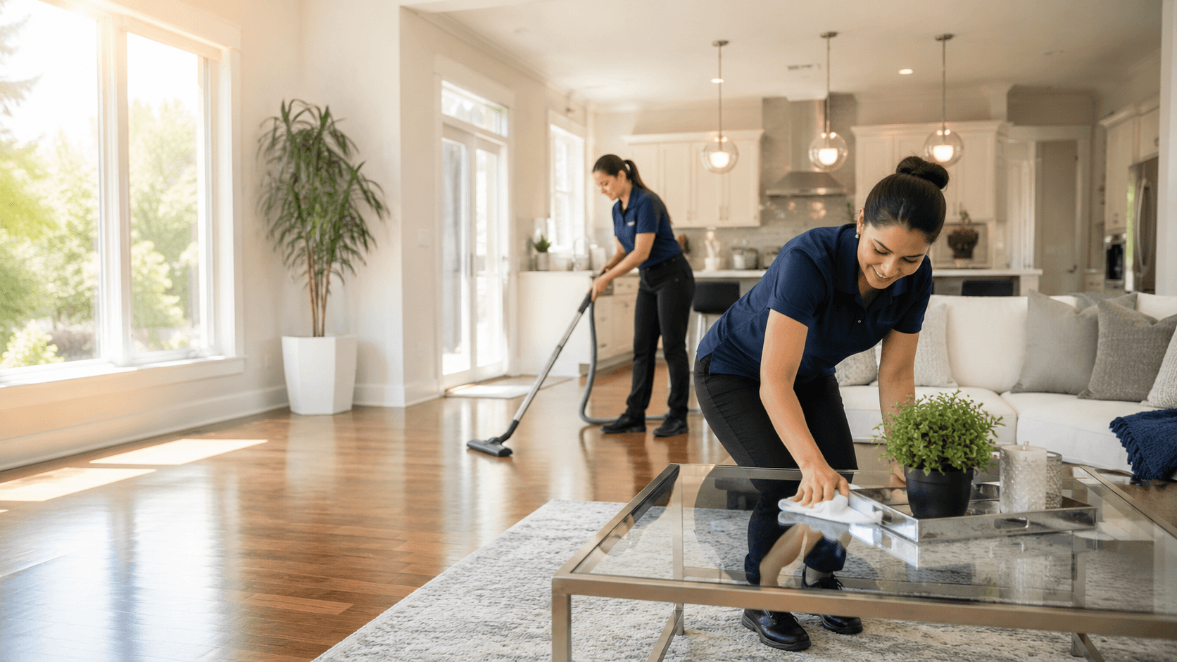 Professional cleaning background